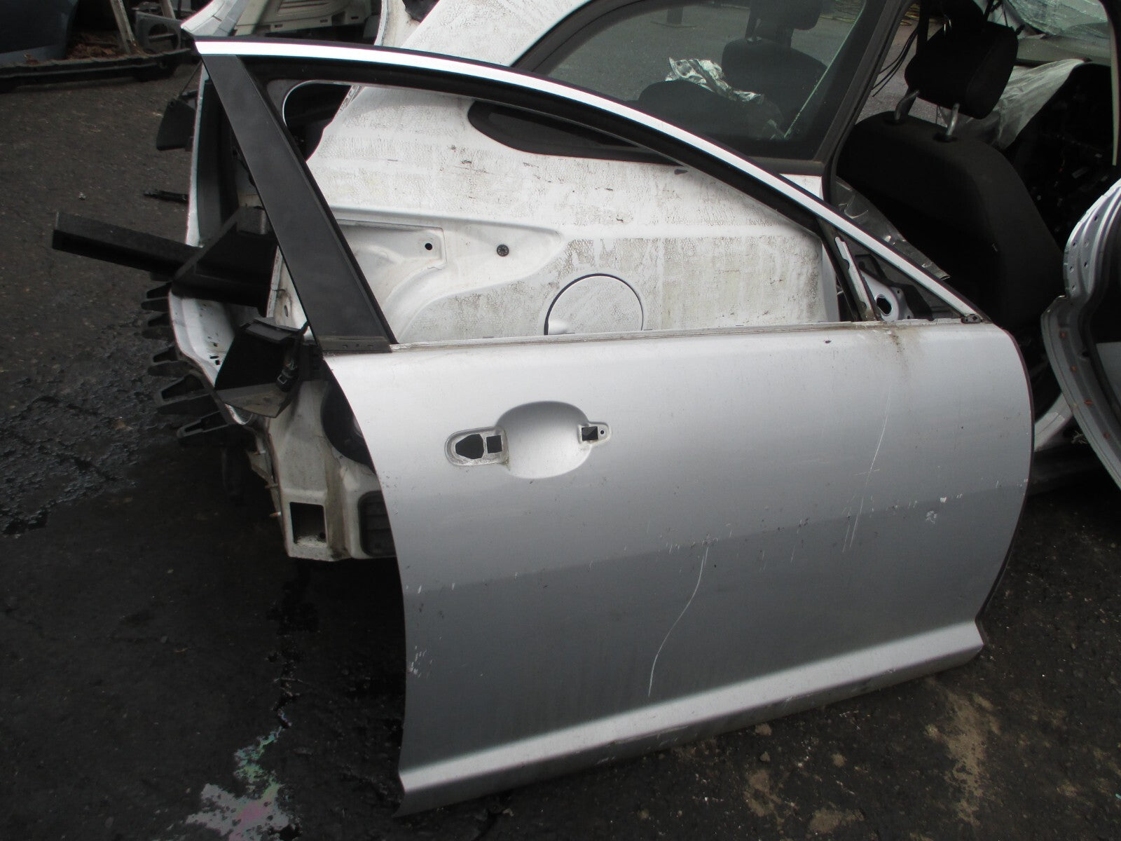 JAGUAR XF X250 2008 OSF DRIVER SIDE FRONT BARE DOOR SILVER