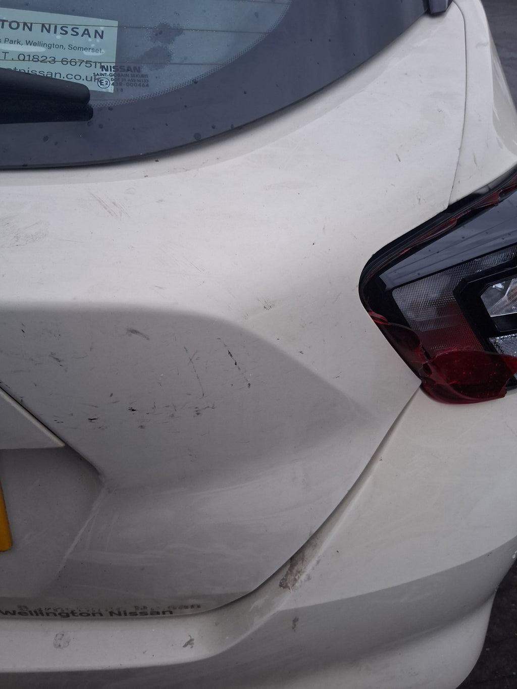 2018 NISSAN MICRA K14 COMPLETE REAR BARE TAILGATE BOOTLID IVORY D16
