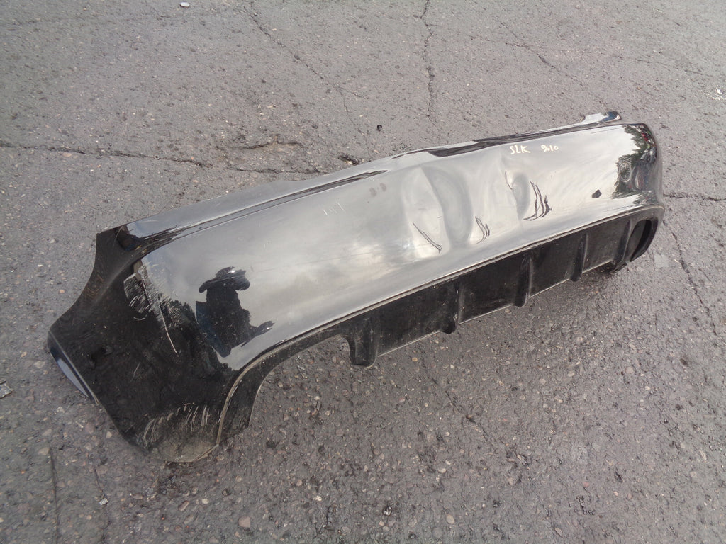 MERCEDES BENZ SLK 2010 COMPLETE REAR BUMPER BLACK A1718854125