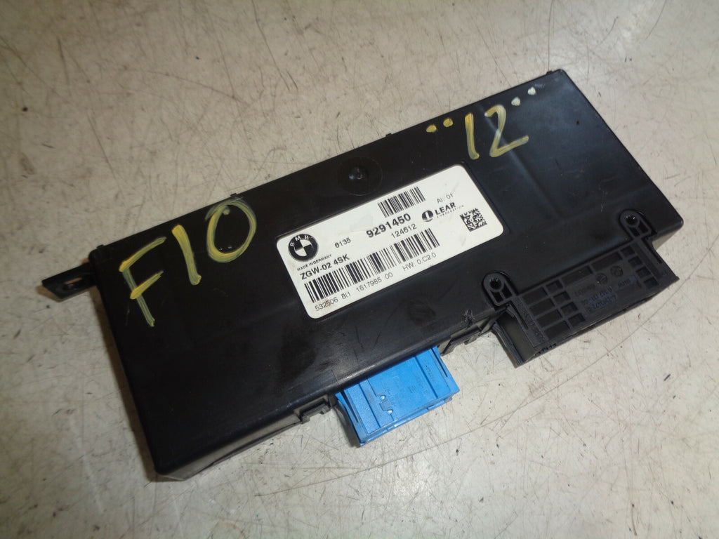 BMW 5 SERIES F10 2012 CENTRAL GATEWAY CONTROL MODULE 9291450