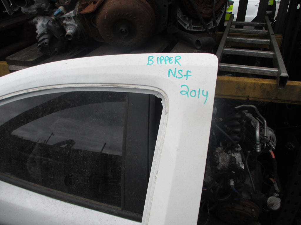 PEUGEOT BIPPER 2014 NSF PASSENGER SIDE FRONT BARE DOOR WHITE