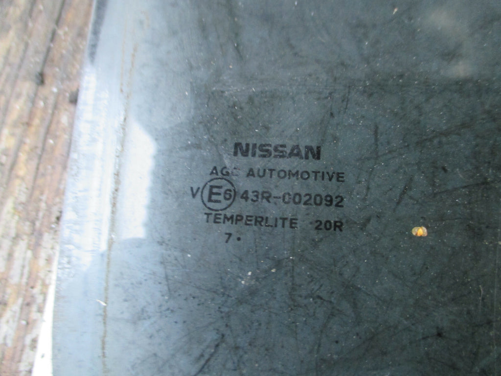 NISSAN QASHQAI 2018 J11 OSR DRIVER SIDE REAR DOOR WINDOW GLASS