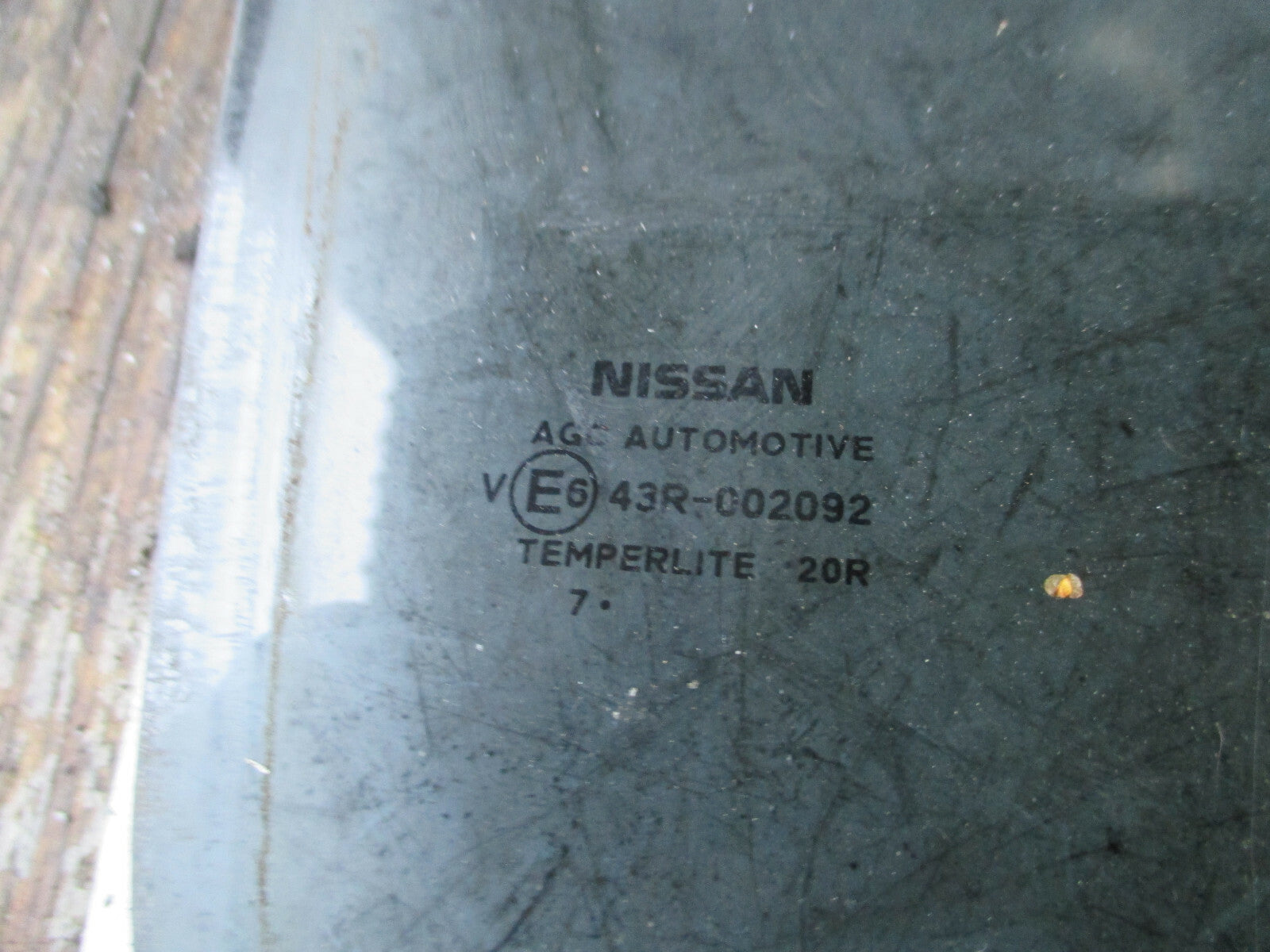 NISSAN QASHQAI 2018 J11 OSR DRIVER SIDE REAR DOOR WINDOW GLASS