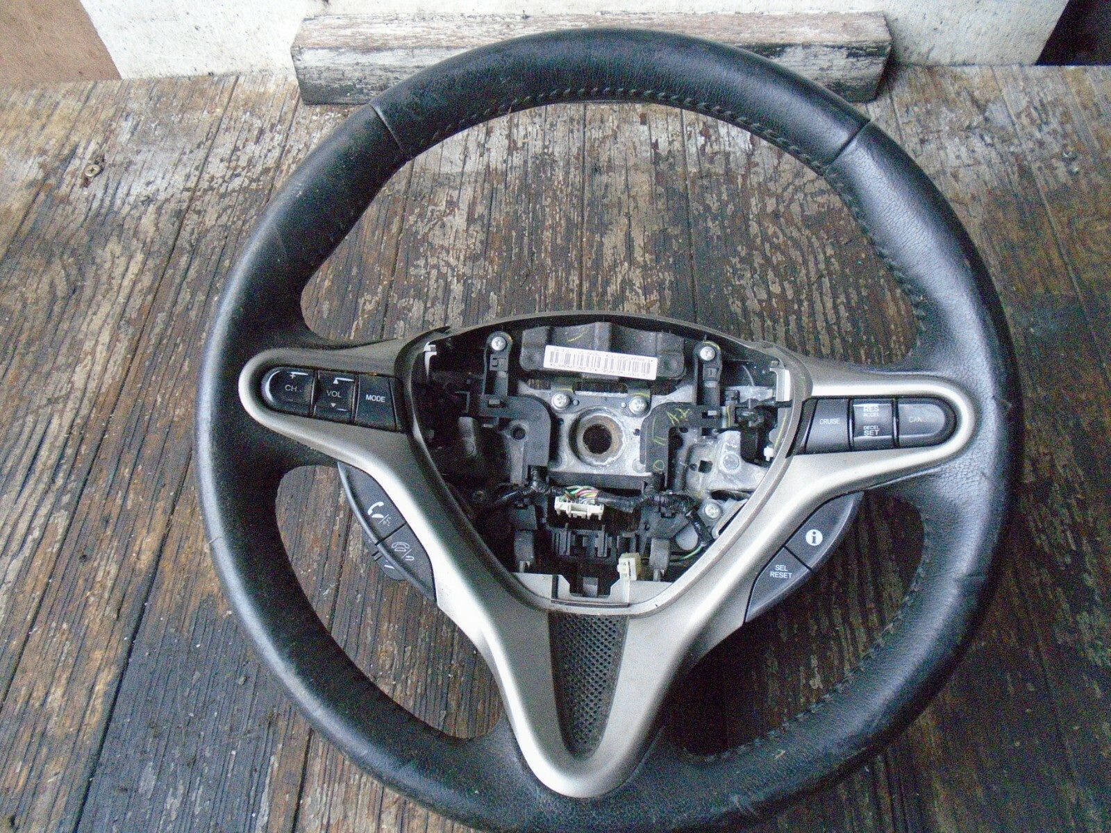 HONDA CIVIC 2006 MK8 BLACK LEATHER STEERING WHEEL 78500SMJU316M1