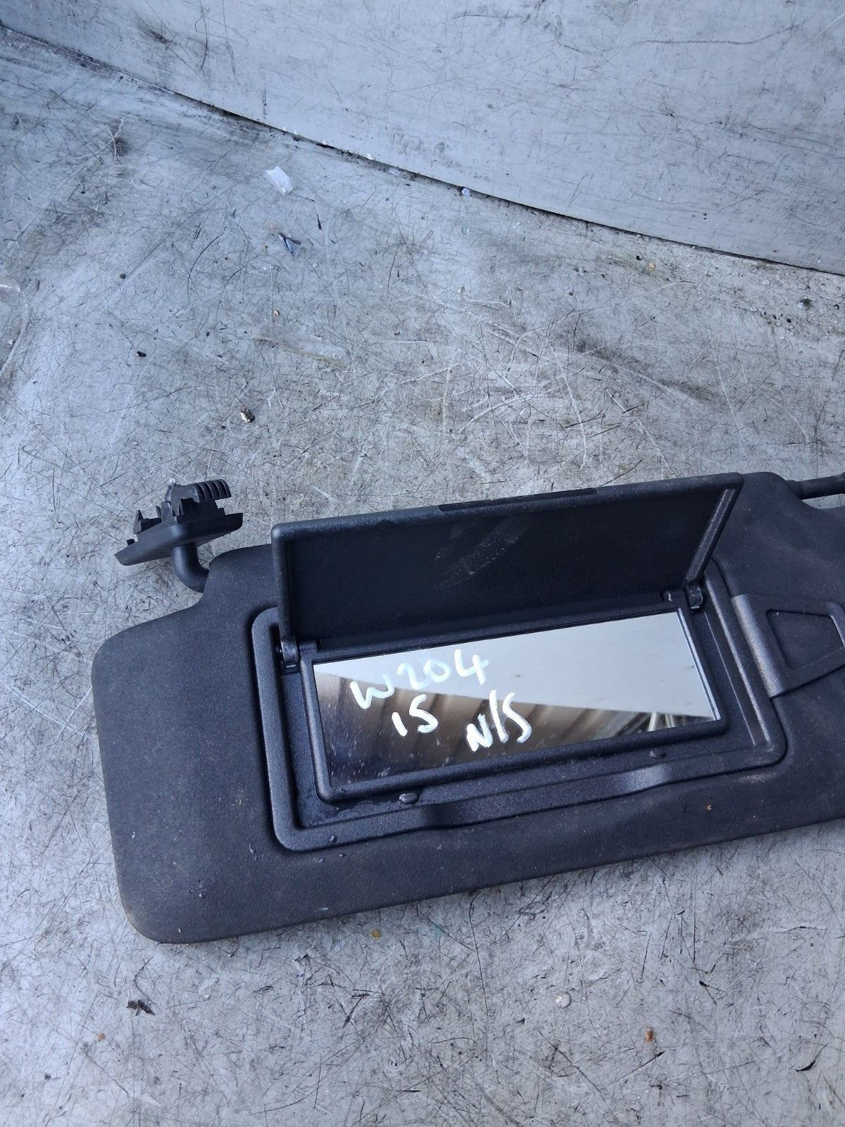 2015 MERCEDES C CLASS W204 NS PASSENGER SIDE FRONT SUN VISOR