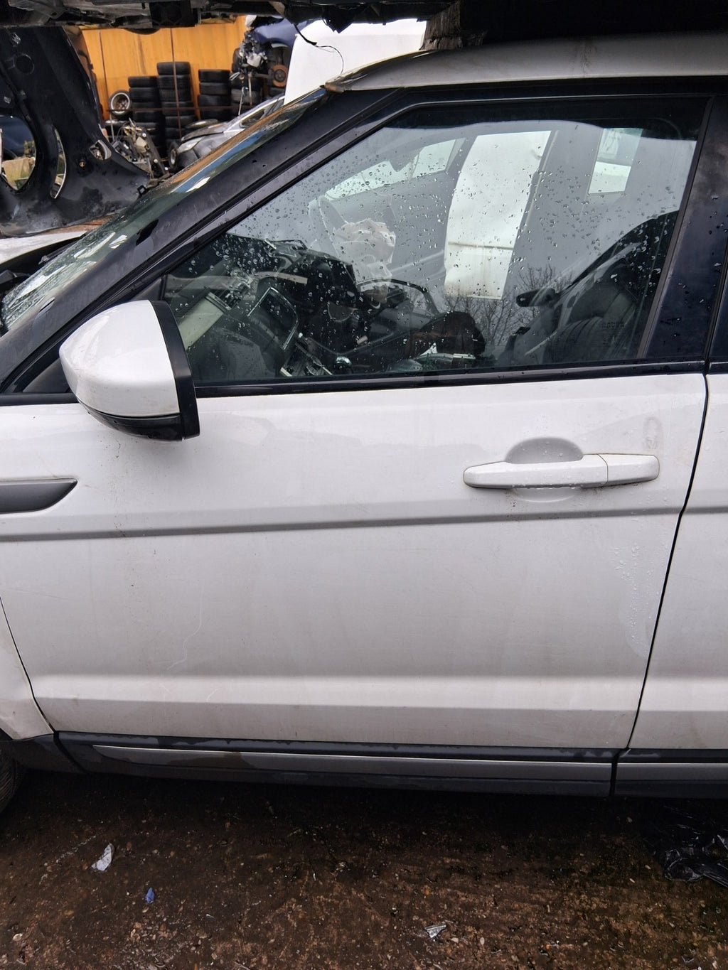 2015 RANGE ROVER EVOQUE L538 NSF PASSENGER SIDE FRONT LEFT BARE DOOR WHITE