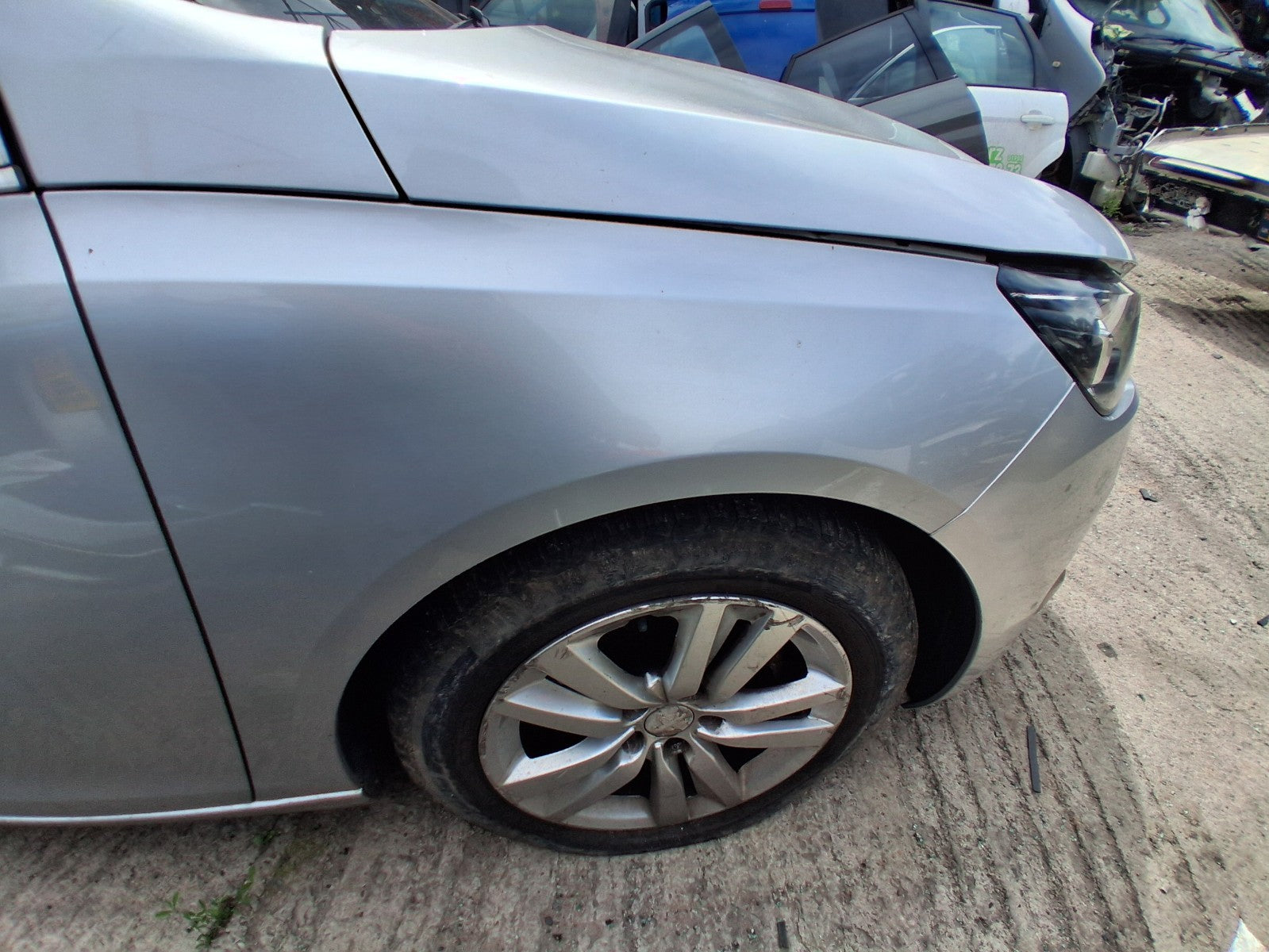2014 PEUGEOT 308 MK2 OSF DRIVER SIDE FRONT WING PANEL SILVER EZR