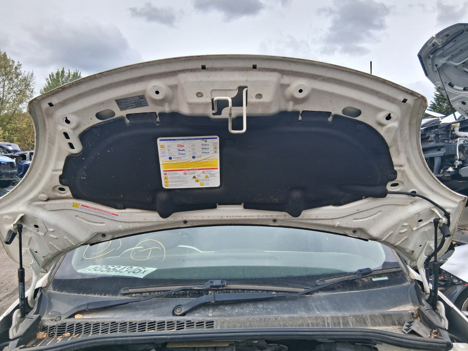 2019 FIAT 500L HATCHBACK FRONT BONNET HOOD PANEL WHITE BIANCO GELATO 934/A