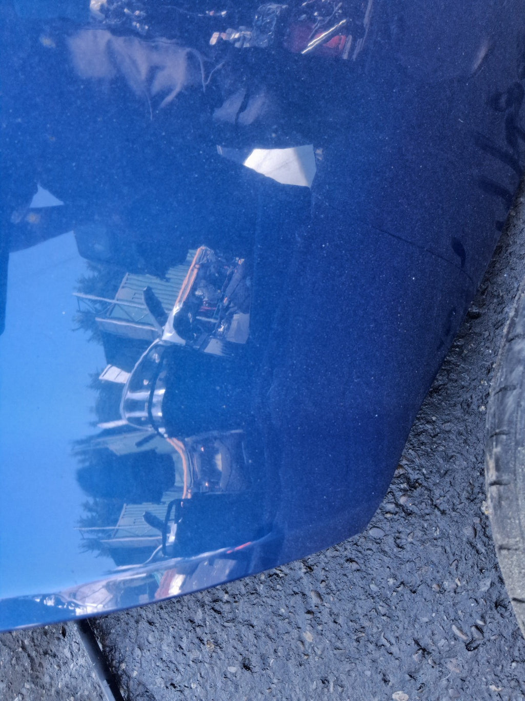2008 RENAULT CLIO MK3 FRONT BONNET HOOD PANEL BLUE