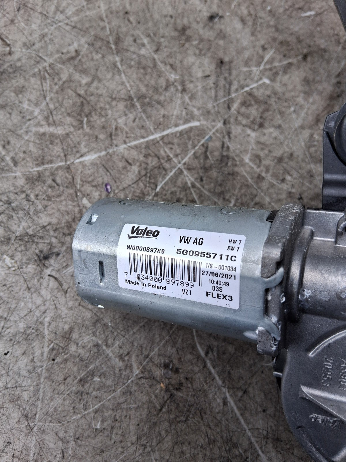 2021 VW VOLKSWAGEN T CROSS WINDOW WIPER MOTOR W000086080A