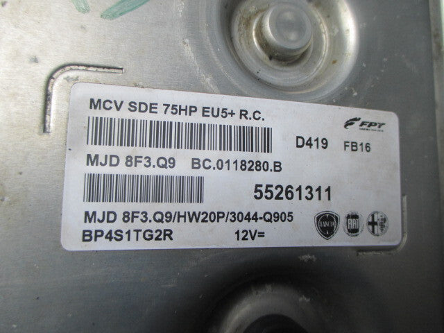 PEUGEOT BIPPER 2015 1.3 DIESEL ECU ENGINE CONTROL MODULE 55261311