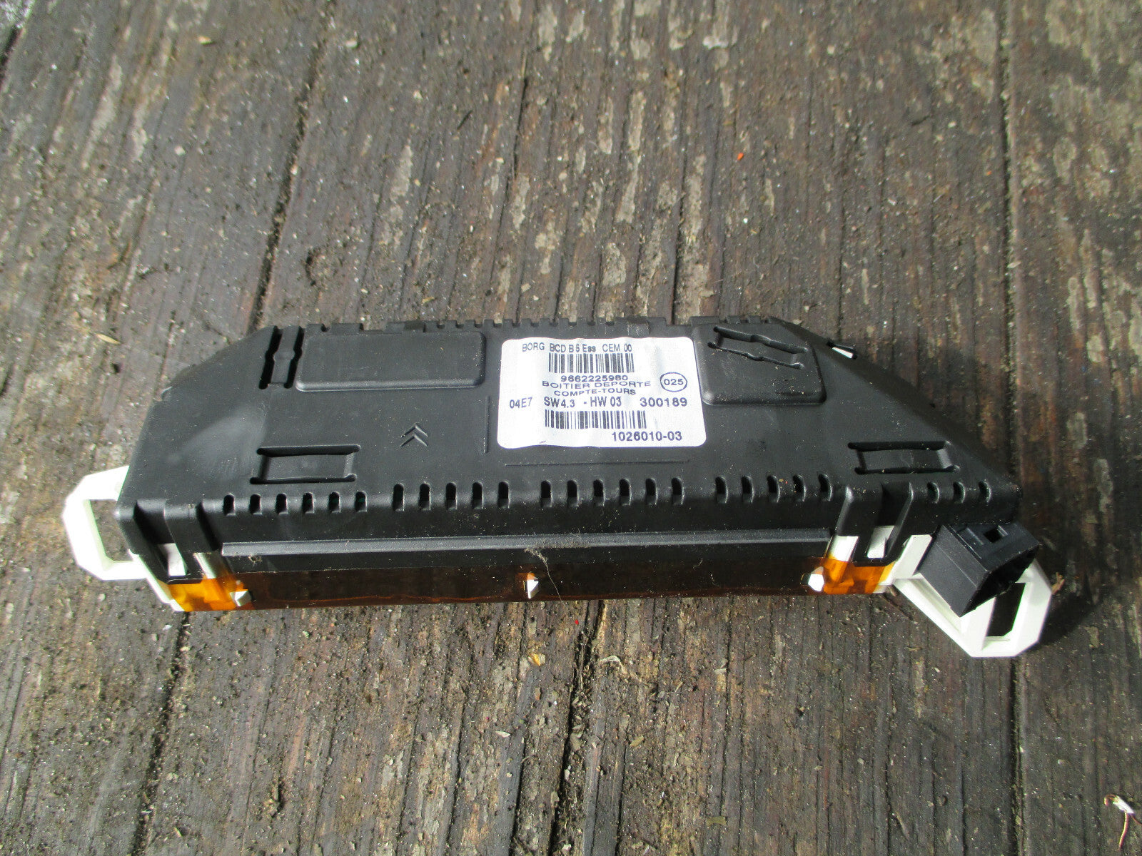 CITROEN C4 2007 DASHBOARD MULTIFUNCTION CLOCK DISPLAY 9662225980