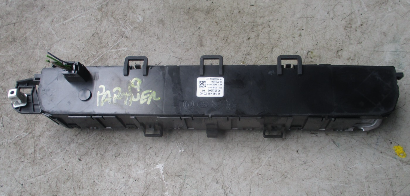 PEUGEOT PARTNER 2019 HEATER AC CLIMATE CONTROL SWITCH PANEL 98340416ZD