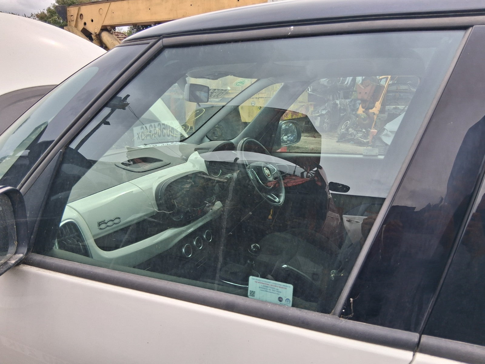 2019 FIAT 500L URBAN NSF PASSENGER SIDE FRONT WINDOW GLASS