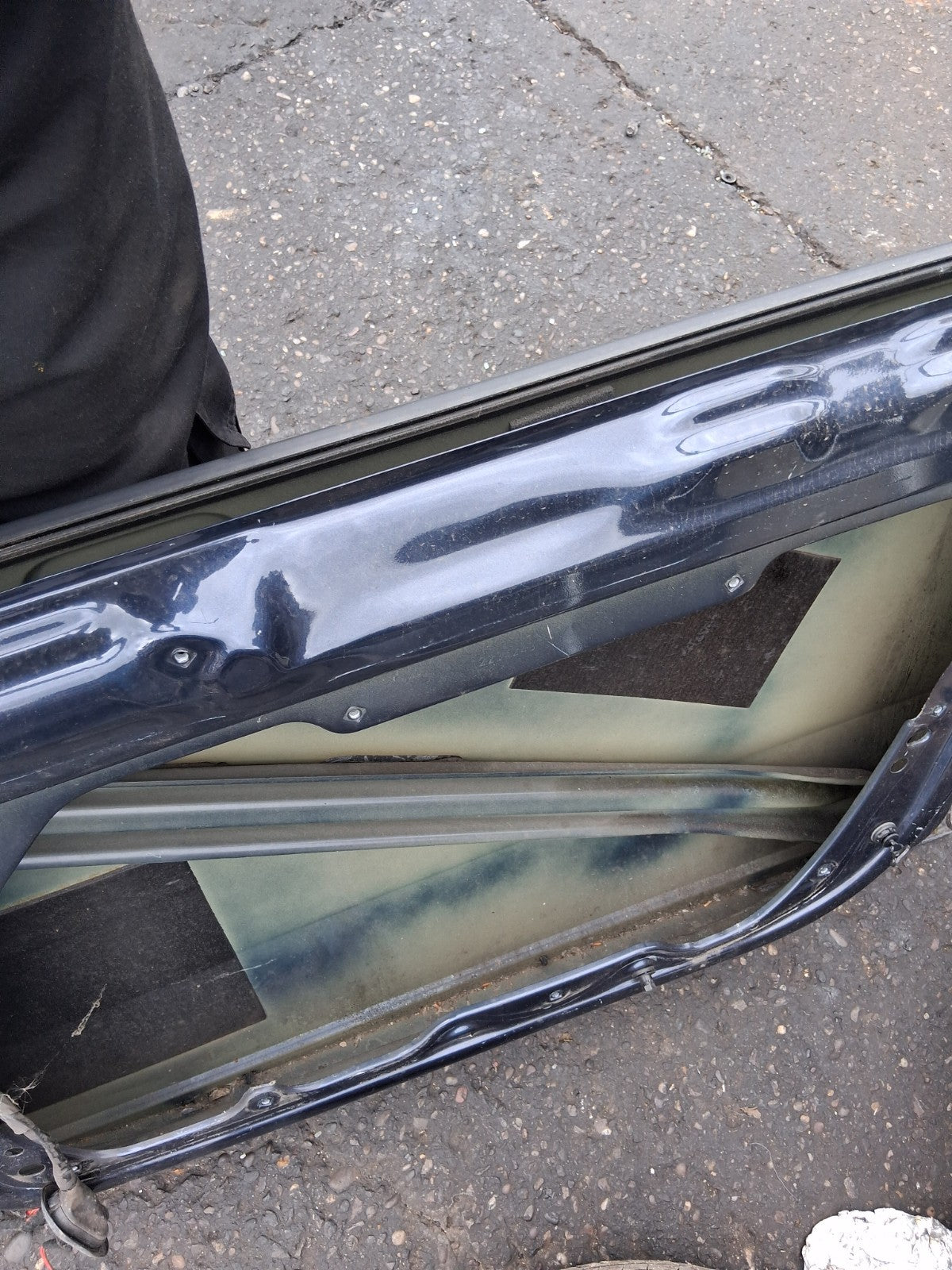 2014 VW VOLKSWAGEN PASSAT B7 SALOON OSF DRIVER SIDE FRONT RIGHT BARE DOOR BLUE