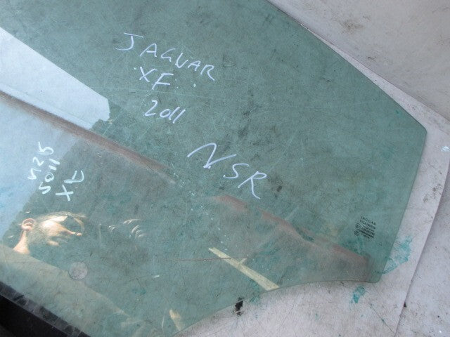 2011 JAGUAR XF NSR PASSENGER SIDE REAR WINDOW GLASS