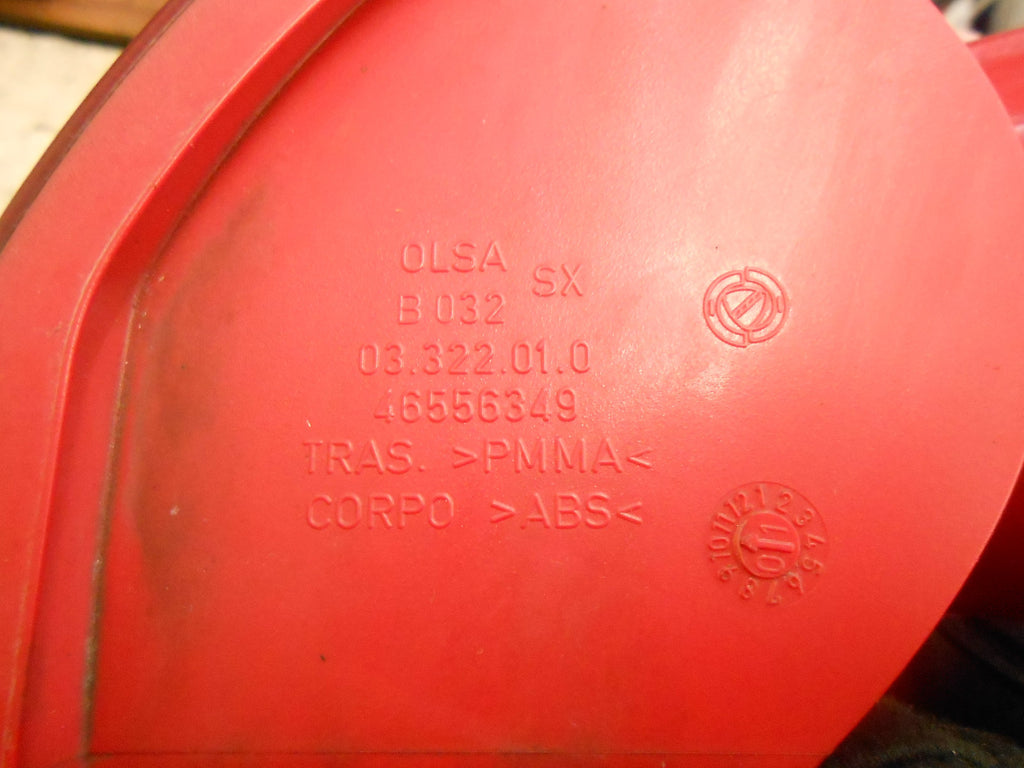ALFA ROMEO 147 2003 NS PASSENGER REAR OUTER & INNER TAIL LIGHT 46556346 46556349