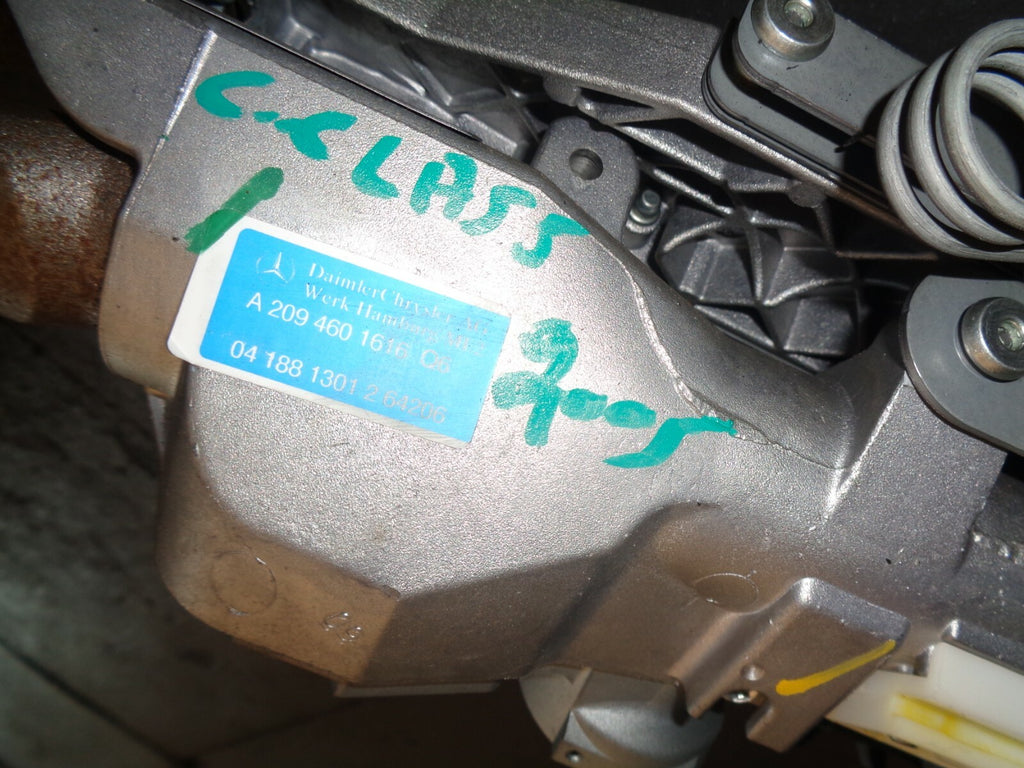 MERCEDES BENZ C CLASS 2005 W203 ESTATE COMPLETE STEERING COLUMN A2034620205