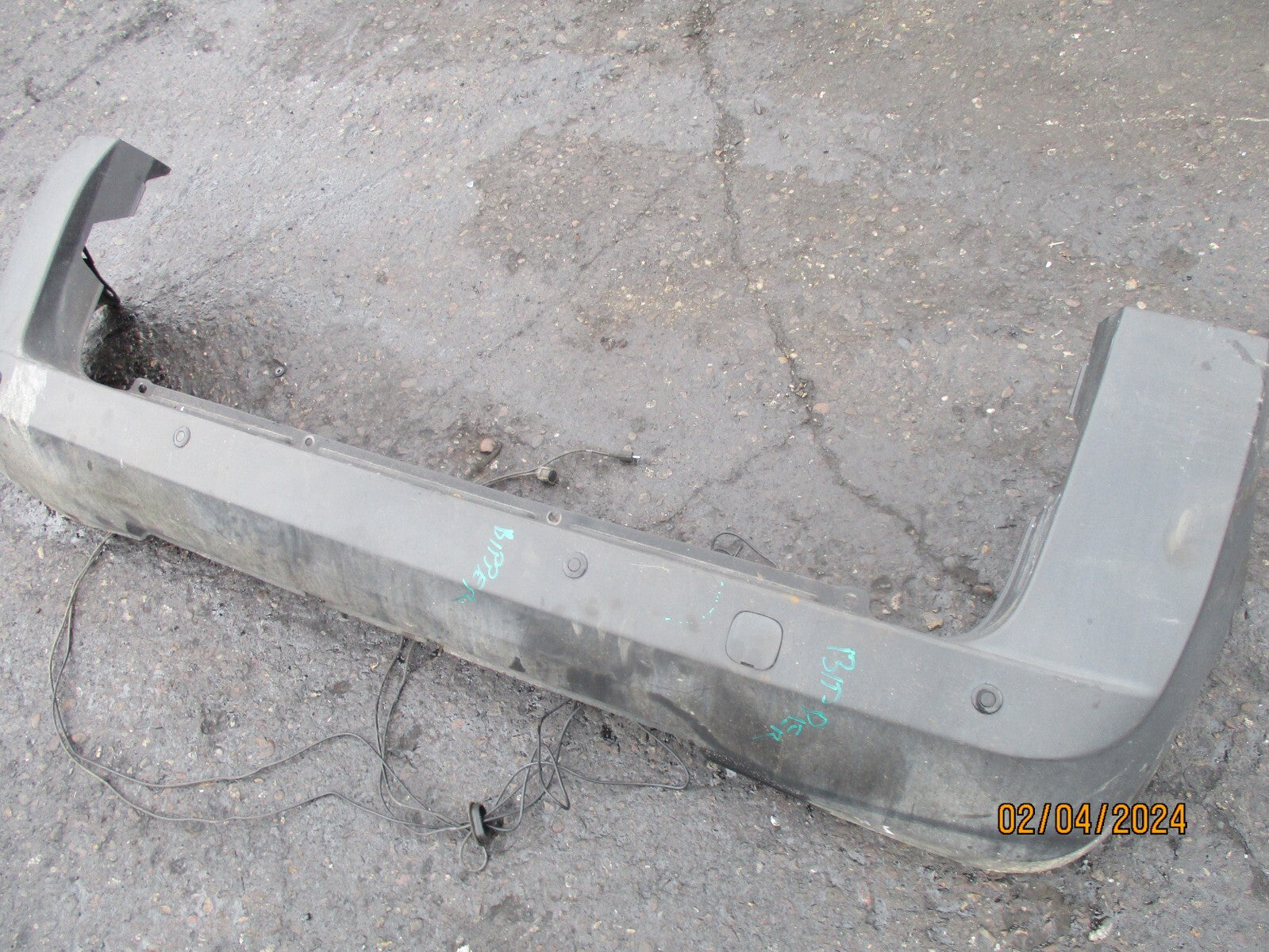 PEUGEOT BIPPER MK1 2015 REAR COMPLETE BUMPER BLACK