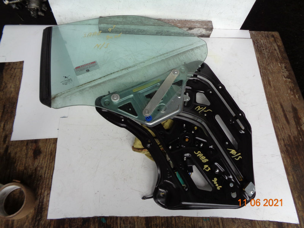 SAAB 93 9-3 CONVERTIBLE 2006 NSR PASSENGER REAR WINDOW GLASS REGULATOR MOTOR
