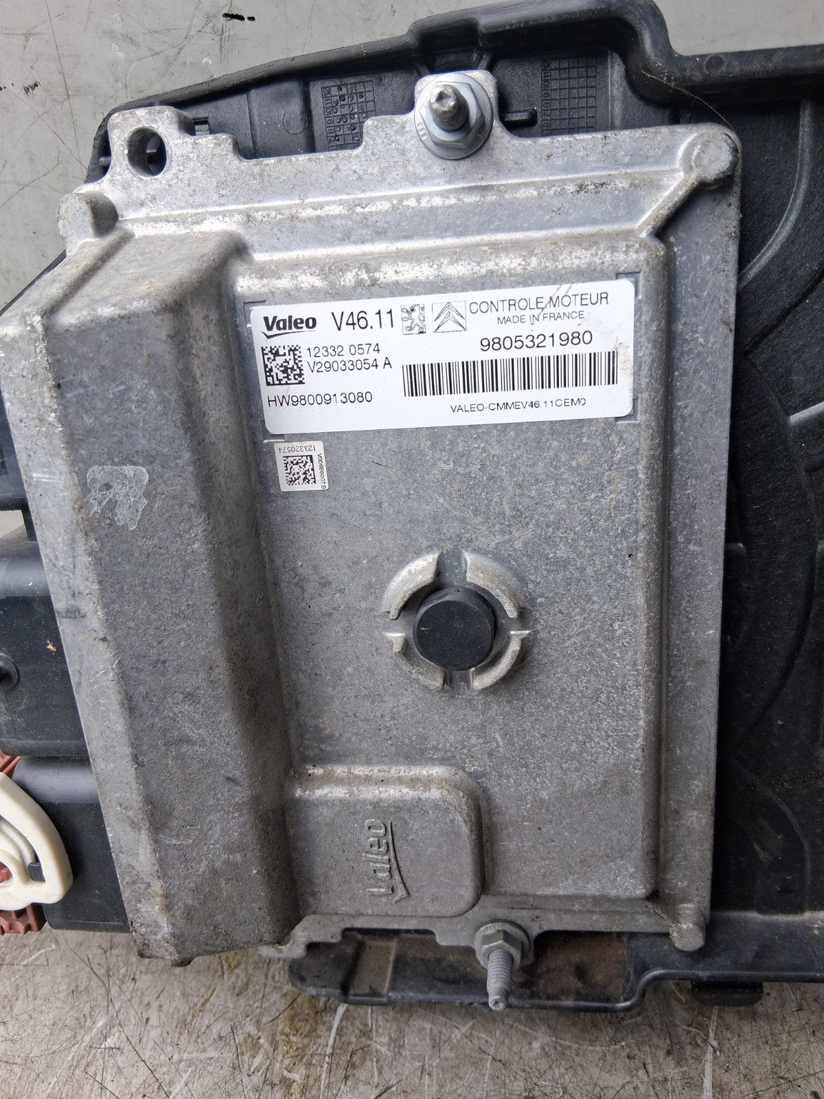 2012 PEUGEOT 208 1.2 PETROL ECU ENGINE CONTROL MODULE UNIT 9805321980