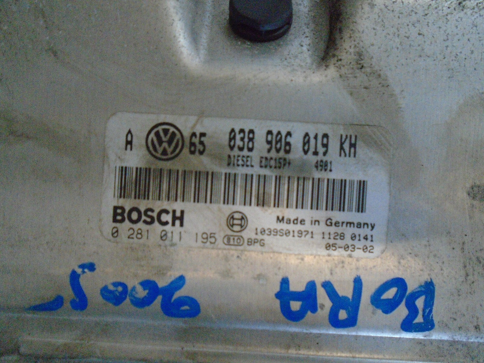 VOLKSWAGEN BORA 2005 MOTOR ECU ENGINE MODULE UNIT 038906019KH
