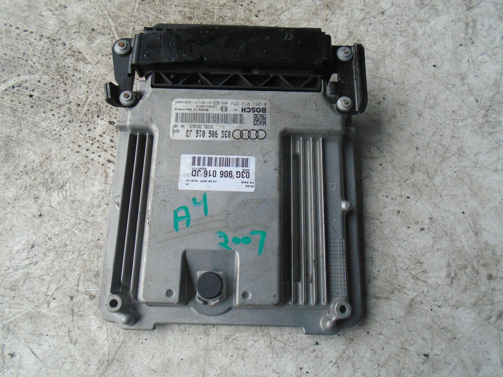 AUDI A4 2007 B7 2.0 TDI DIESEL ECU ENGINE CONTROL MODULE UNIT 03G906016JD