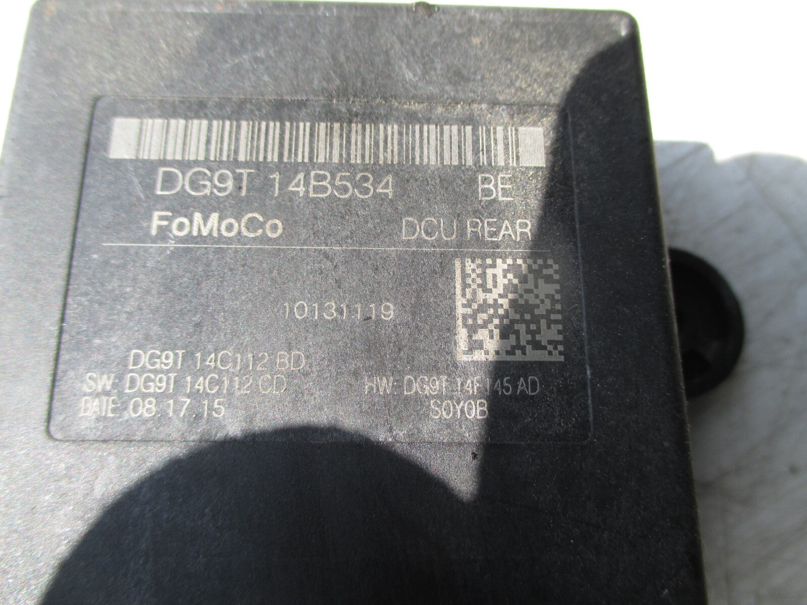 FORD MONDEO MK5 2016 NSR PASSENGER SIDE REAR DOOR CONTROL MODULE DG9T14B534BE