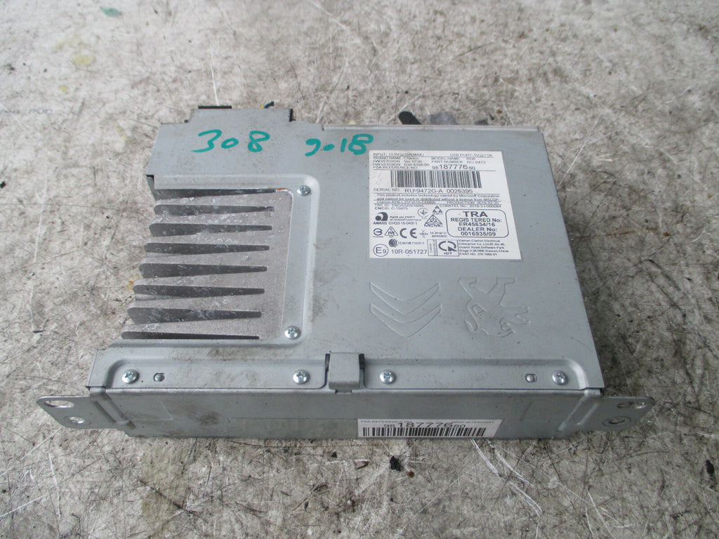 PEUGEOT 308 MK2 2018 RADIO SATNAV HEAD UNIT 9818777680