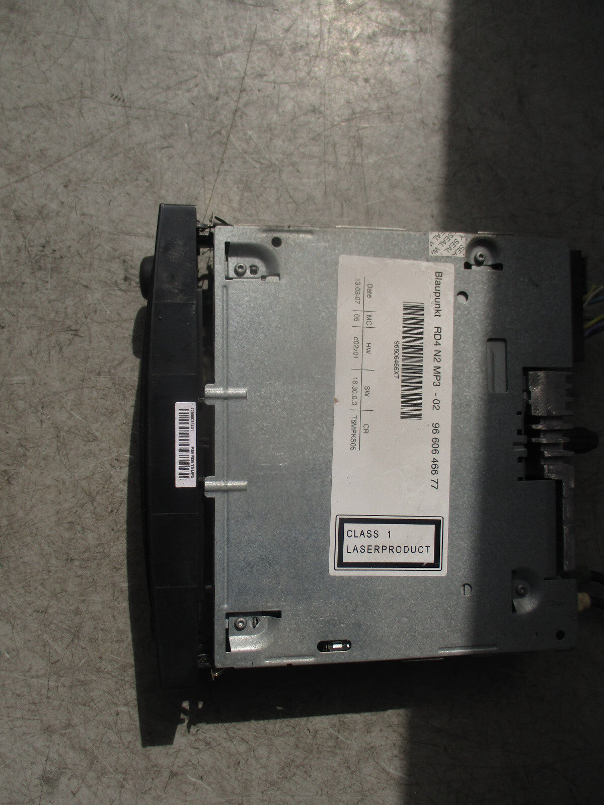 2007 CITROEN C8 MK1 RADIO CD PLAYER STEREO CONTROL HEAD UNIT 9660646677