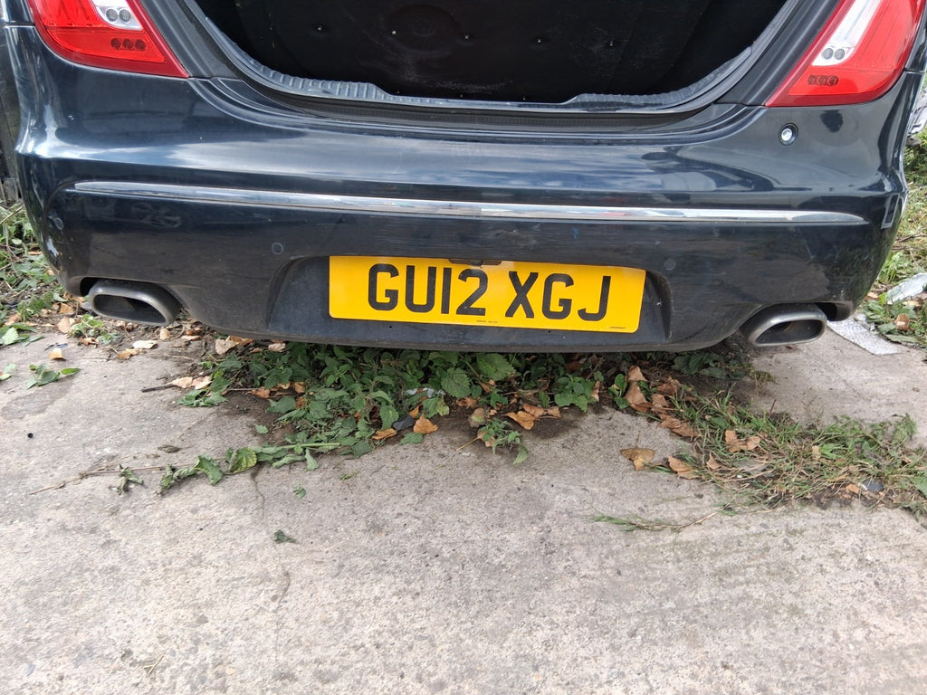 2012 JAGUAR XJ X351 COMPLETE REAR BUMPER WITH SENSORS MIDNIGHT BLACK MET PEF