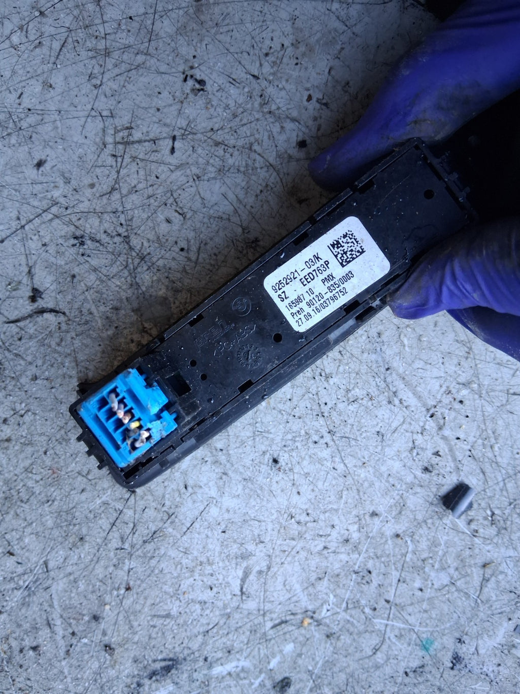 2016 BMW 1 SERIES F20 LCI TRACTION CONTROL SWITCH PANEL 925292103