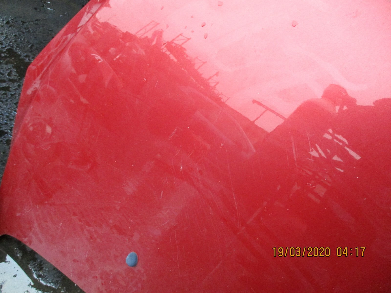 PEUGEOT 307 FACELIFT 2006 FRONT ENGINE BAY BONNET PANEL IN RED