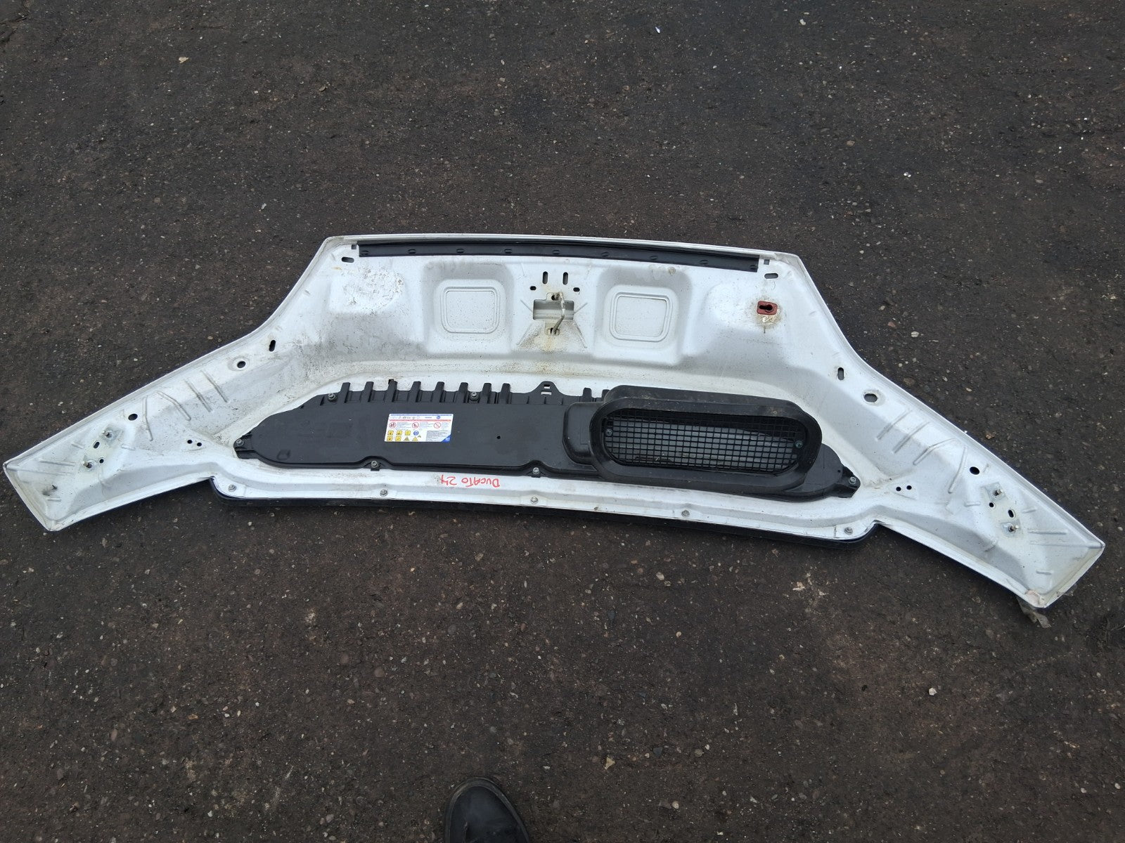 2024 FIAT DUCATO MK3 FRONT BONNET HOOD PANEL WHITE DAMAGED