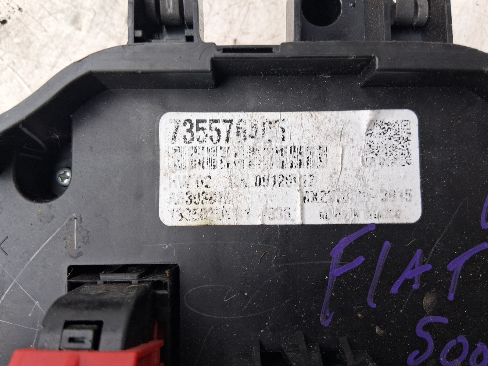 2015 FIAT 500 LOUNGE AC HEATER CLIMATE CONTROL SWITCH PANEL 735595278