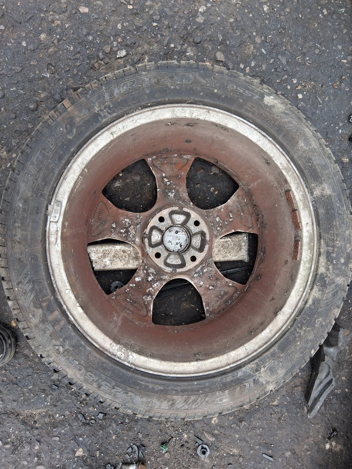 2012 PEUGEOT 3008 MK1 17 INCH ALLOY WHEEL WITH TYRE 225/50R17