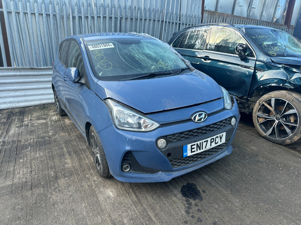 2017 HYUNDAI i10 MK2 OSR DRIVER SIDE REAR DOOR COMPLETE BLUE X3U