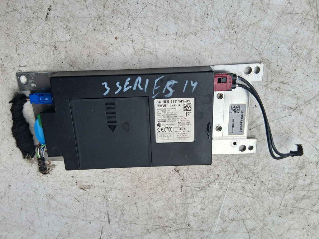 2014 BMW 3 SERIES F31 BLUETOOTH TELEMATICS CONTROL MODULE 9377149