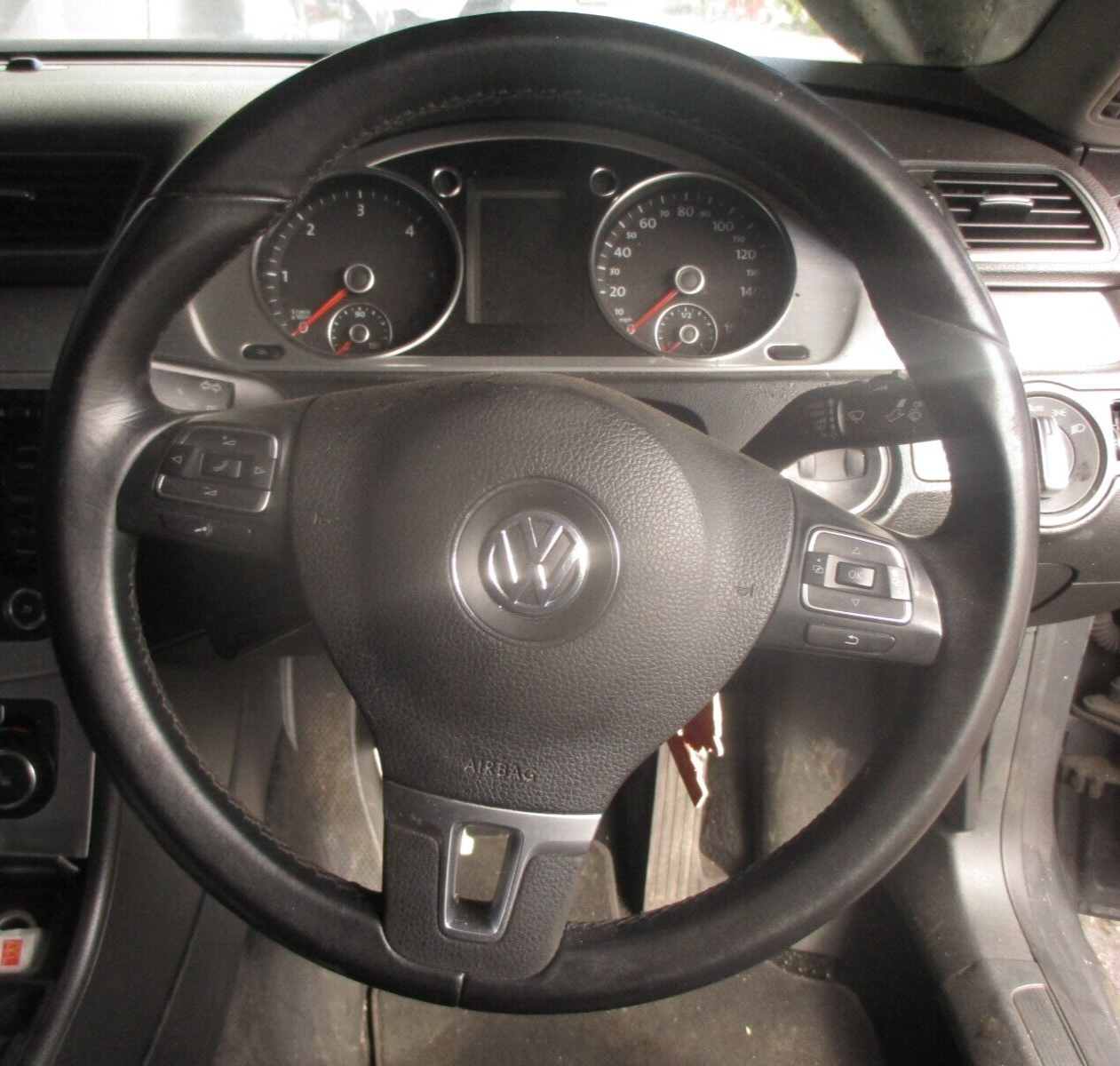 2012 VOLKSWAGEN PASSAT CC DRIVER FRONT STEERING WHEEL SAFETY CRASH BAG