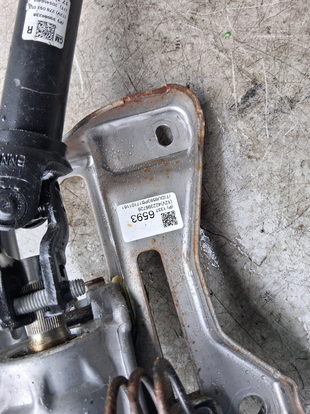 2017 ZAFIRA C TOURER STEERING COLOUMN WITH IGNITION BARREL & KEY 23284104