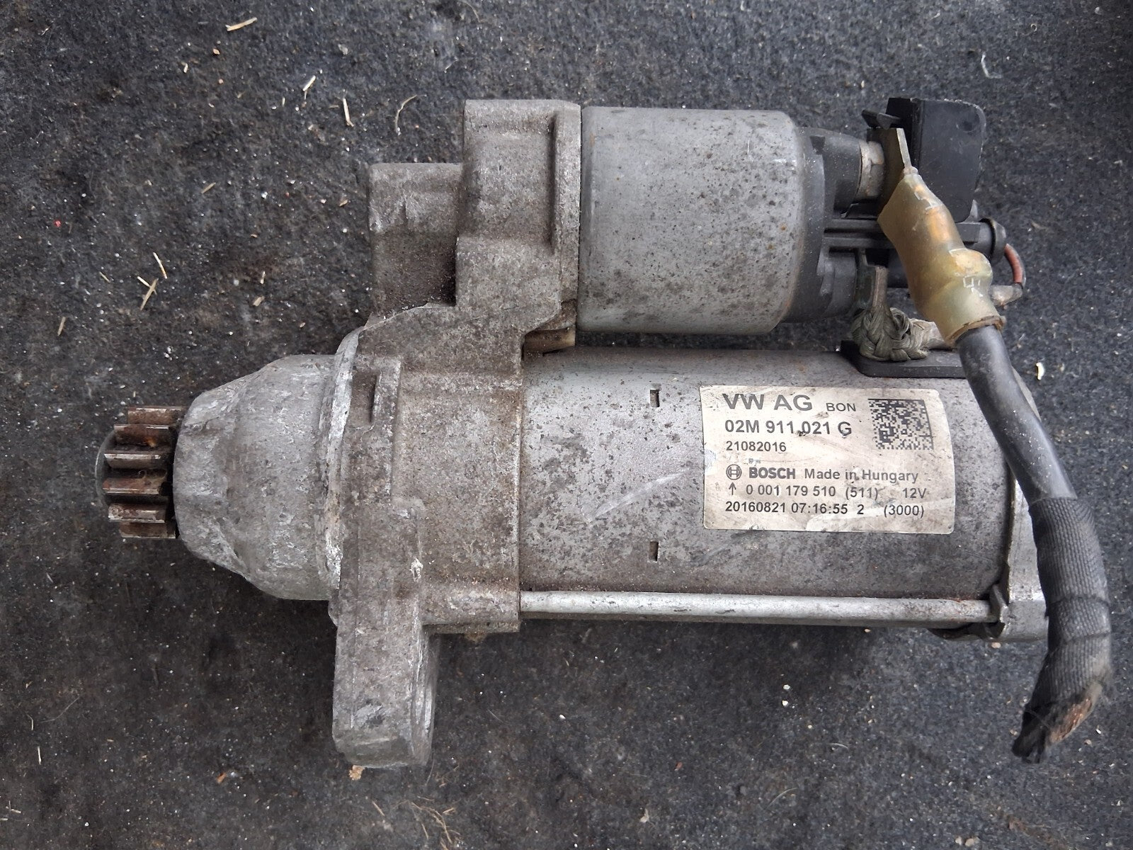 2017 VW VOLKSWAGEN POLO MK5 1.0 PETROL STARTER MOTOR 02M911021G