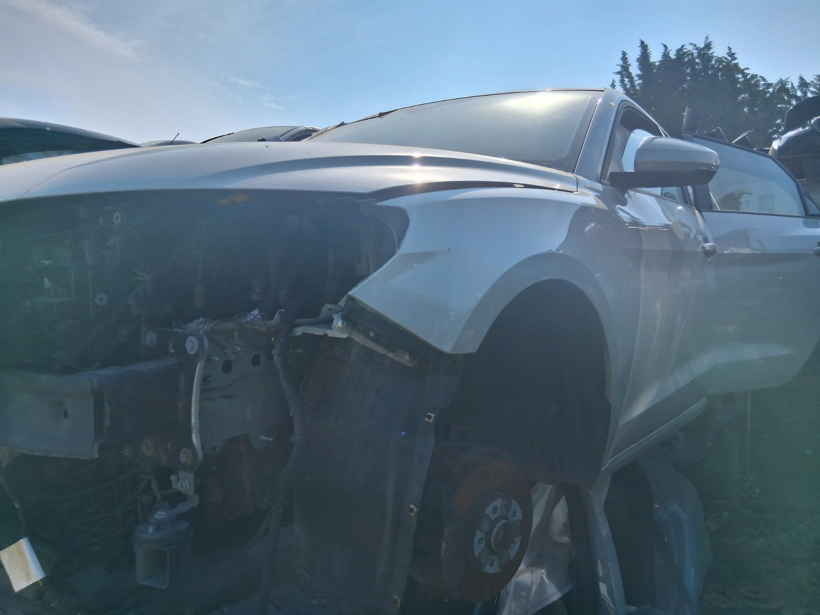 2024 AUDI A1 SPORT MK2 GB NSF PASSENGER FRONT QUARTER PANEL DEW SILVER MET LX7E