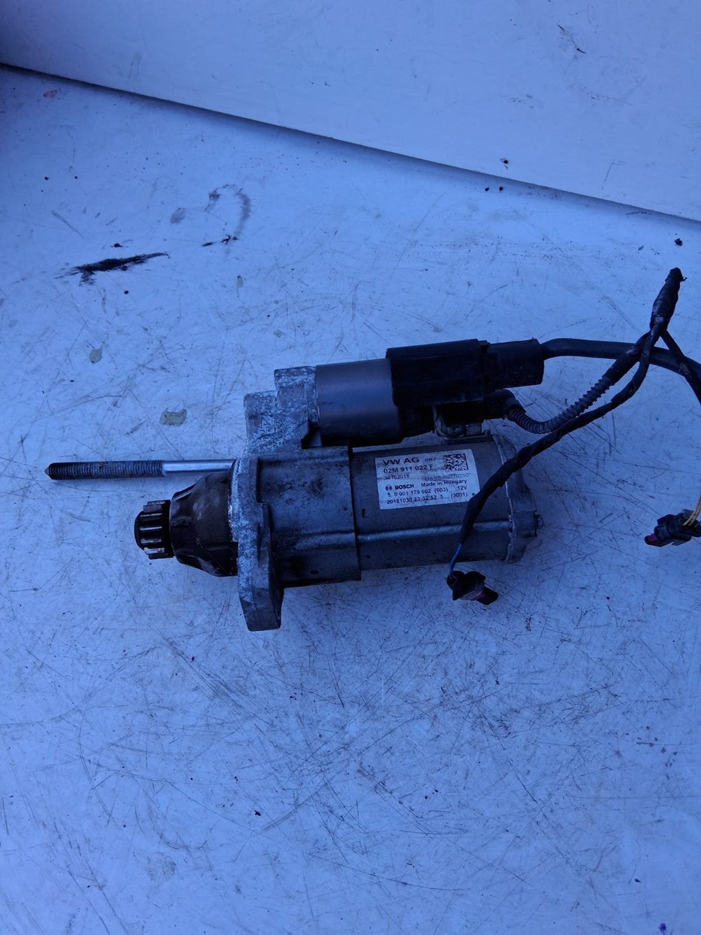 2016 VOLKSWAGEN GOLF MK7 STARTER MOTOR 02M911022F