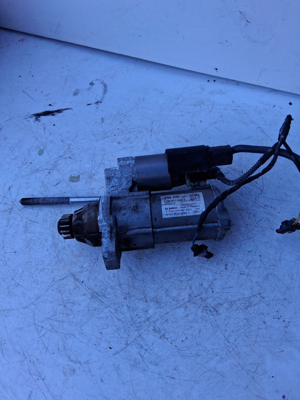 2016 VOLKSWAGEN GOLF MK7 STARTER MOTOR 02M911022F