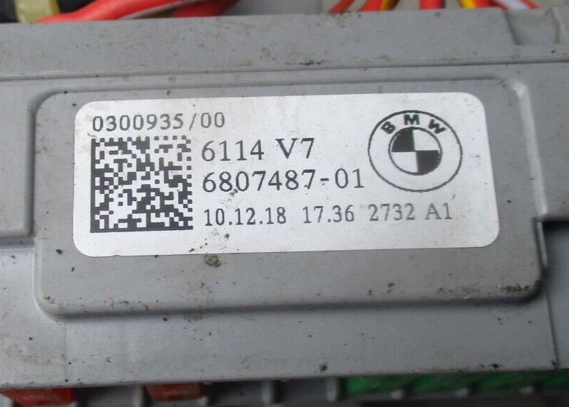 BMW 3 SERIES G20 2019 FUSE BOX CONTROL MODULE 6807487