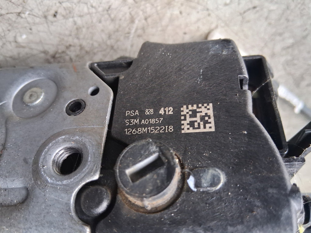2018 CITROEN BERLINGO MK2 OSF DRIVER SIDE FRONT RIGHT DOOR LOCK MECHANISM 828412