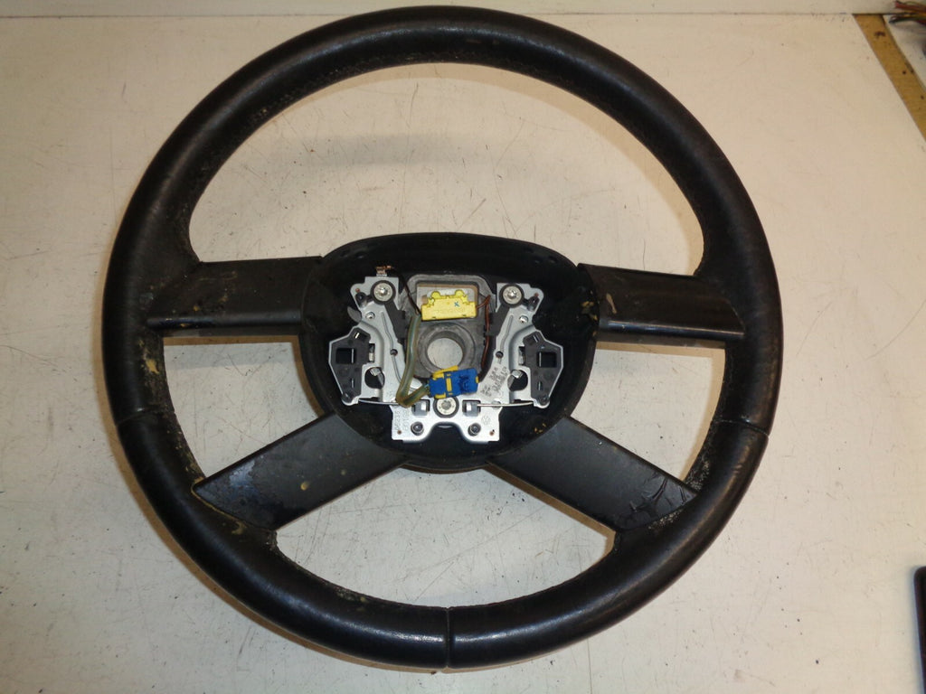 VW VOLKSWAGEN 4 SPOKE BLACK STEERING WHEEL 1T0419091B