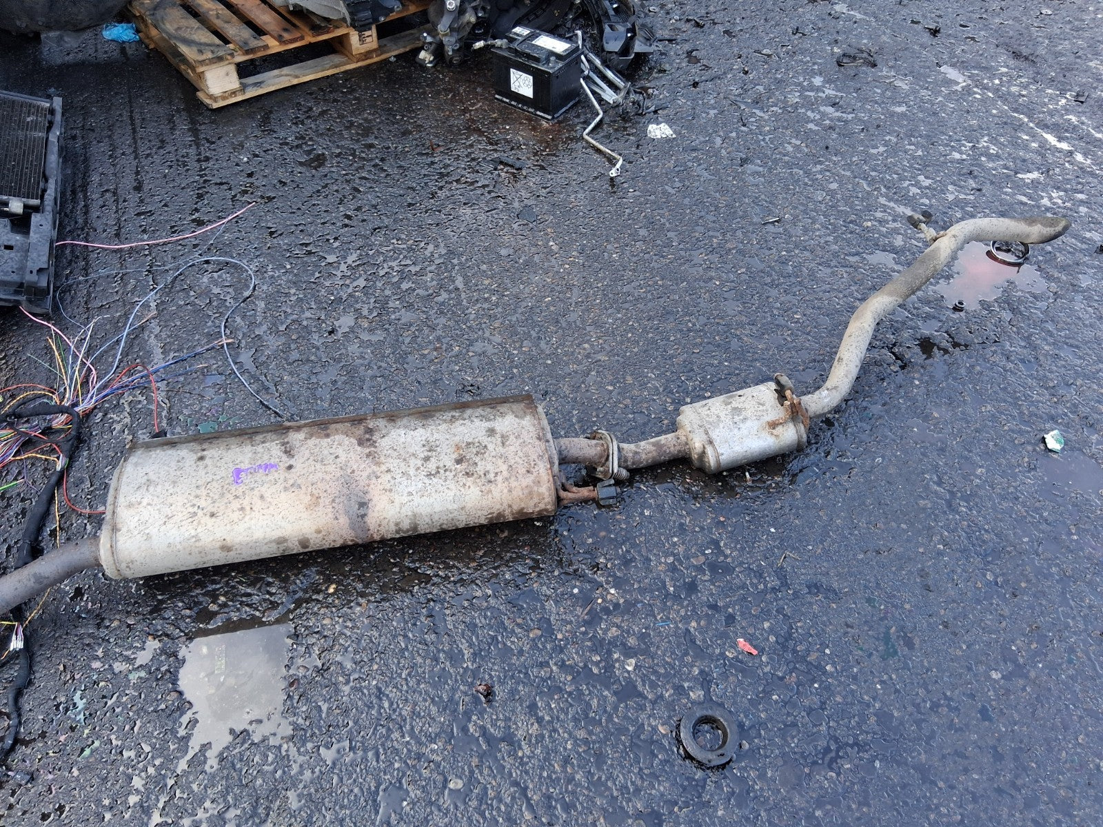 2013 TOYOTA ESTIMA MK3 EXHAUST BACK BOX FLEXI PIPE