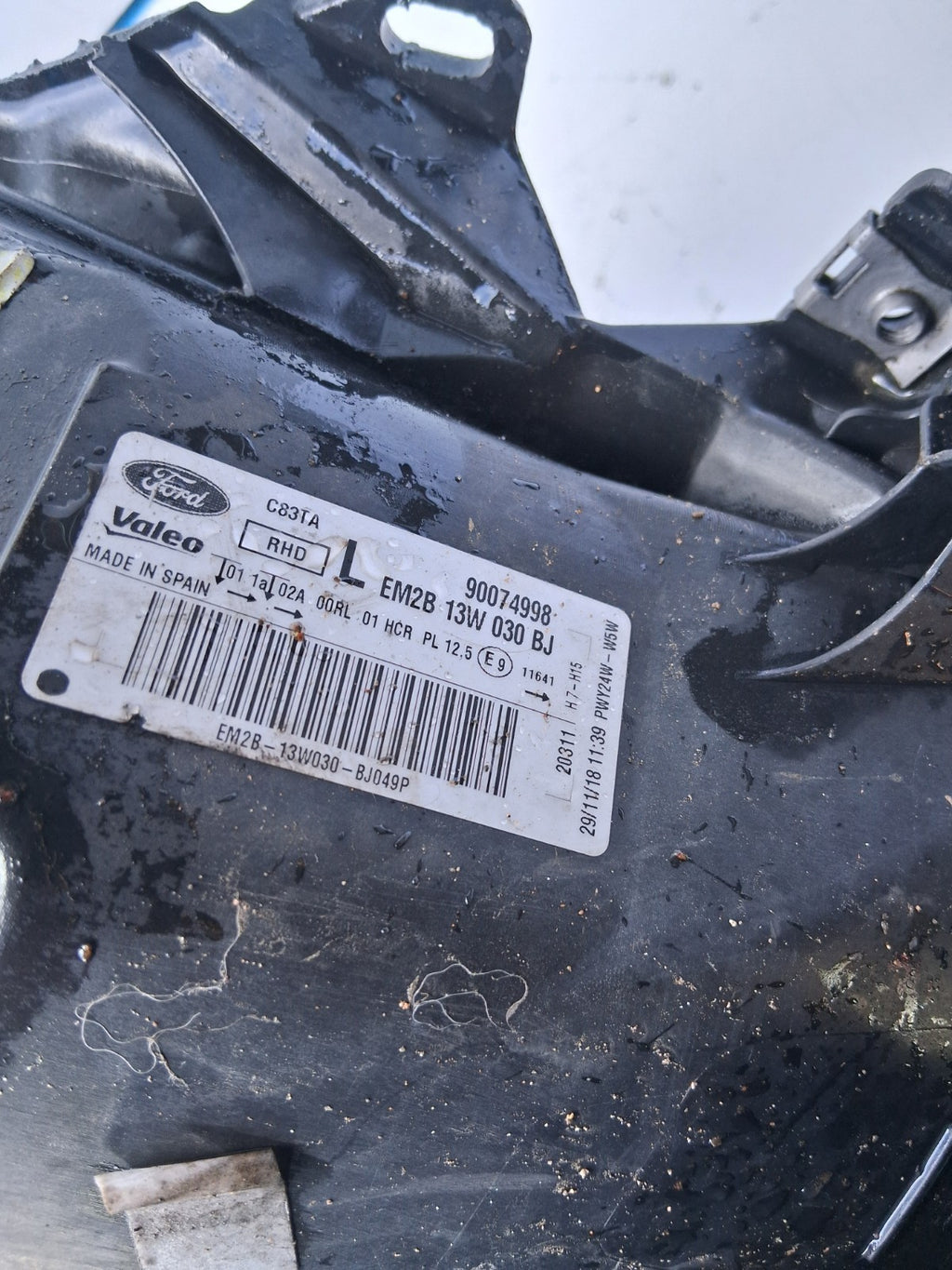 2019 FORD GALAXY MK4 OSF PASSENGER SIDE FRONT HEADLIGHT 90074998