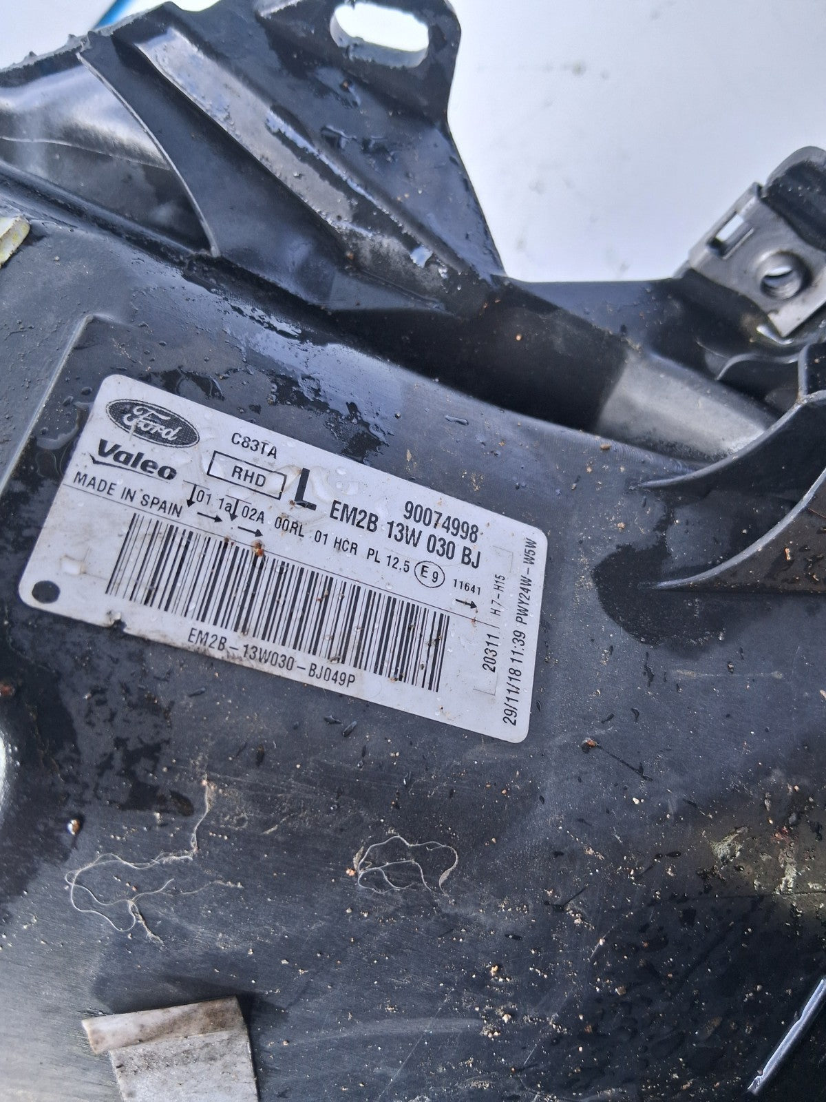 2019 FORD GALAXY MK4 OSF PASSENGER SIDE FRONT HEADLIGHT 90074998